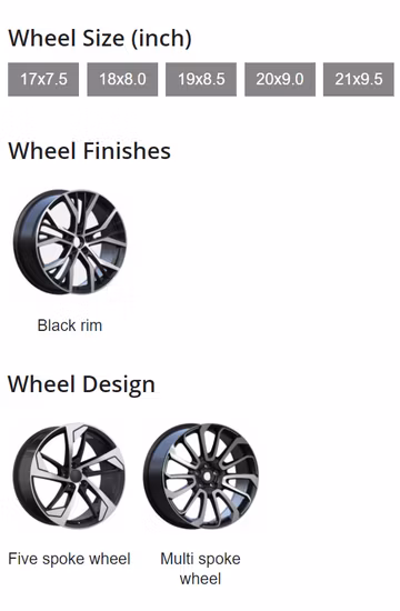 Wholesale OEM Alloy for Porsche Wheels with Rim Size 19 20 21 22 Inch